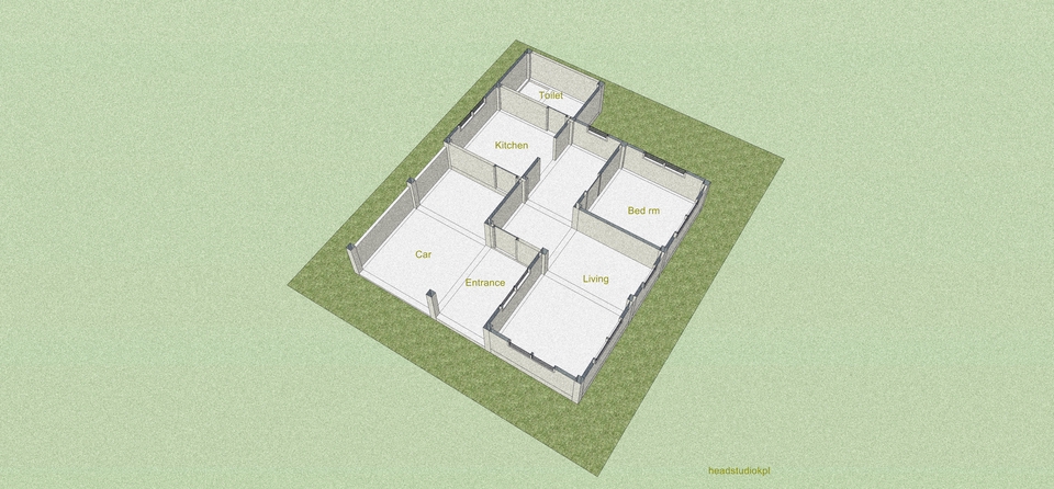 3D Perspective - ขึ้นโมเดลอาคาร 3 มิติ ด้วยโปรแกรม Sketchup - 7