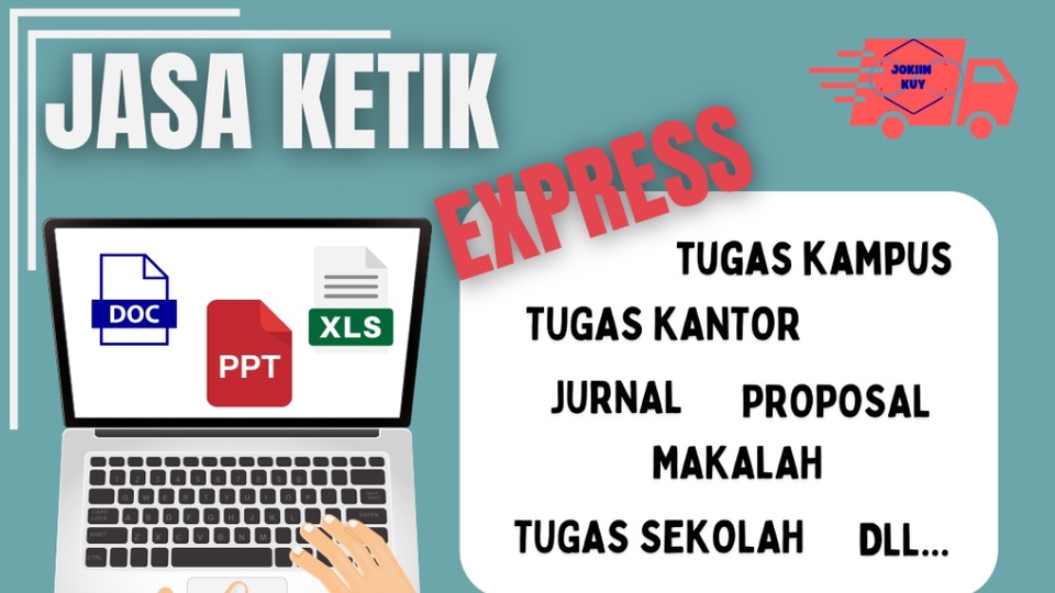 Jasa ketik online cepat dan profesional, untuk berbagai keperluan, seperti pengetikan tugas sekolah, tugas kantor, skripsi, proposal, makalah, dan lain-lain.