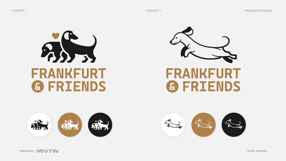 desain logo perlengkapan peliharaan anjing dan kucing, bergaya classic maskot yang elegan dan simple