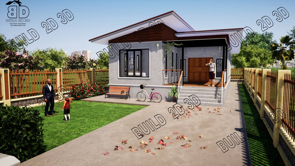 3D Perspective - งานขึ้น Model Sketch Up - 10