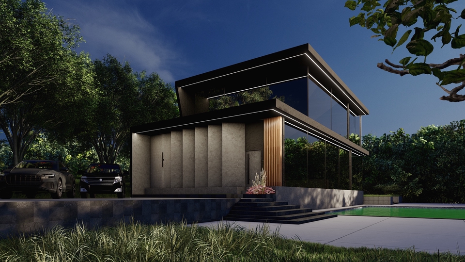 3D & Perspektif - Render 3d Realistis Arsitektur (Interior dan Eksterior - 1