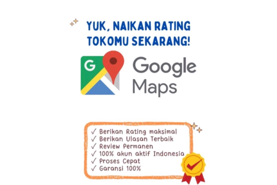 Memberi Review - Jasa Review Google Maps/Bisnis 100% Organik Real Human (No Bot) - 2