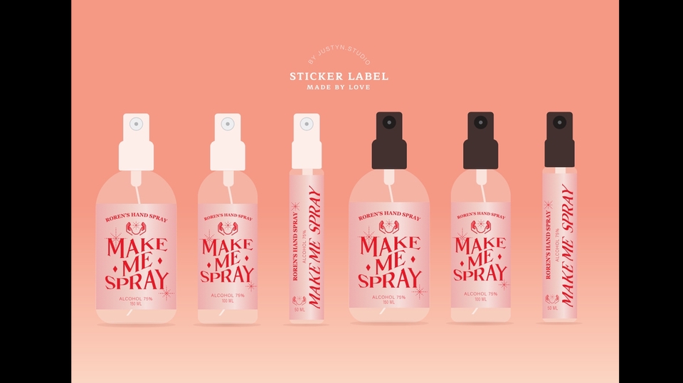 ออกแบบสติ๊กเกอร์ - LABEL STICKER BY JUSTYN.STUDIO - 1