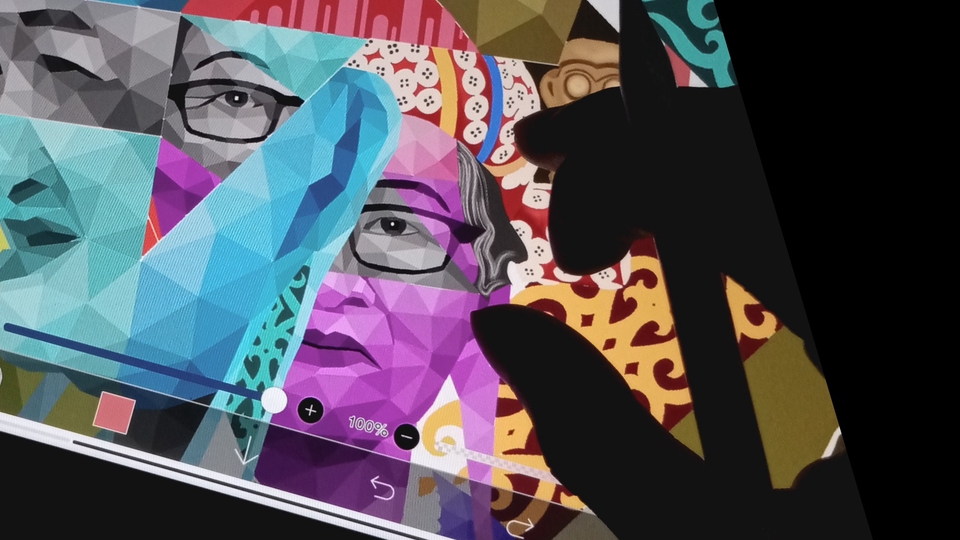 Jasa Gambar Ilustrasi Profesional dan Kreatif - Custom portrait polygon art illustration