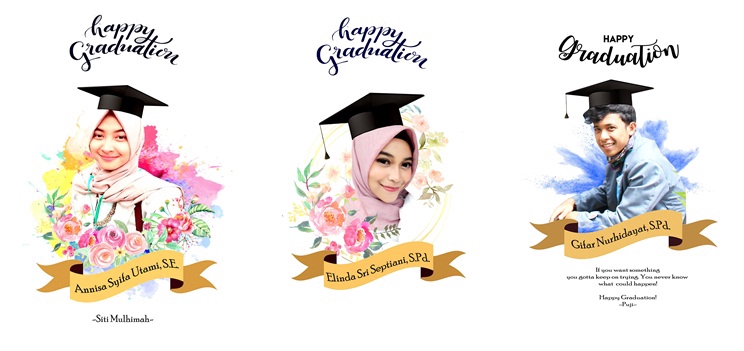 Gambar dan Ilustrasi - Desain Ilustrasi Vektor Wisuda  - 2