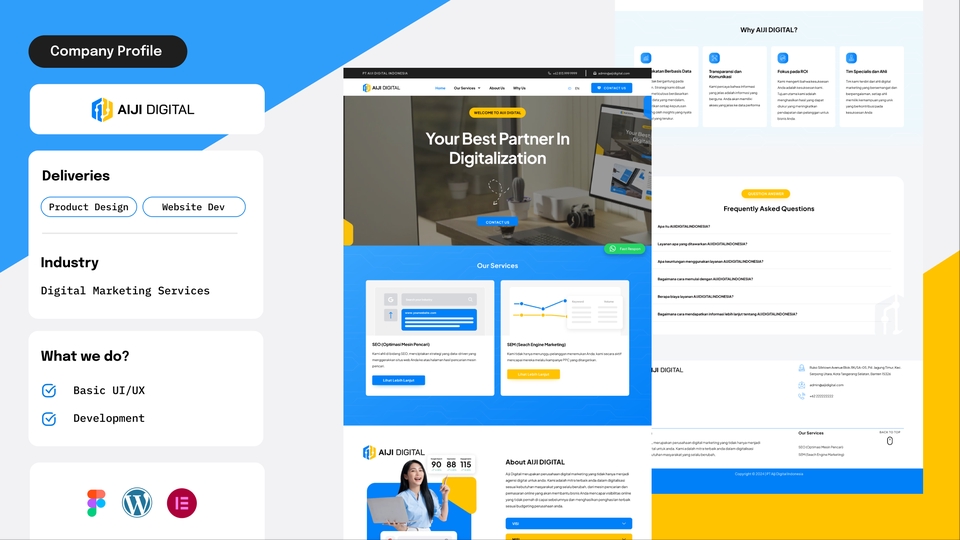 Jasa Pembuatan Website Profesional dan Company Profile, Desain Website Modern,  Development Website
