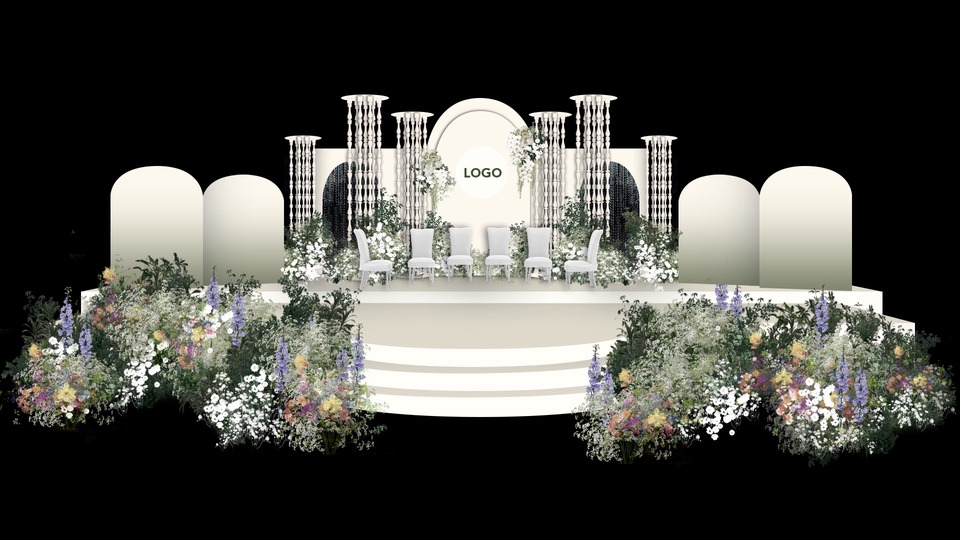 3D Perspective - wedding design - 1
