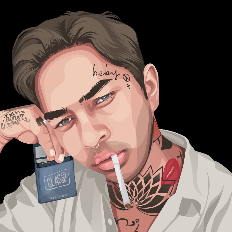 Gambar dan Ilustrasi - Saya akan menggambar foto Anda menjadi potret vektor kartun gaya gta - 6