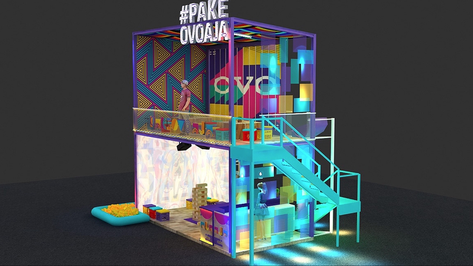 3D & Perspektif - 3d desain booth Pameran - 3