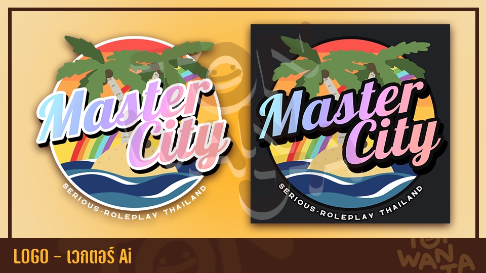 Logo - รับออกแบบโลโก้การ์ตูน ลายเส้น ไฟล์ .ai เวกเตอร์ - 10
