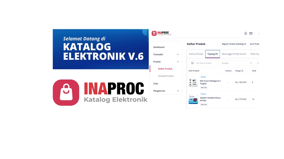 Jasa Lainnya - Jasa Pembuatan Akun E-Katalog Versi 6 & Katalog INAPROC - 2