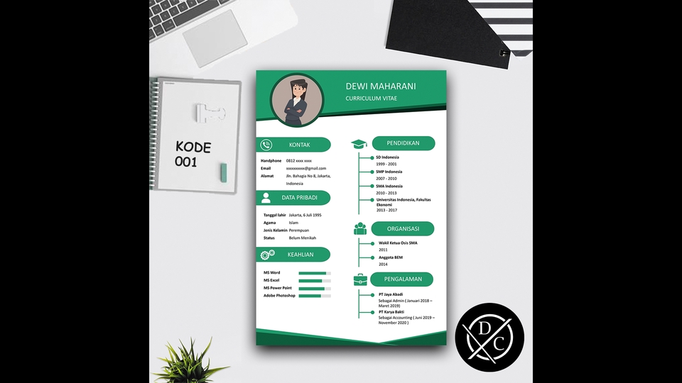 Portfolio & Resume - Desain CV/Resume Menarik Portofolio Professional ( 1x 24 jam ) - 2