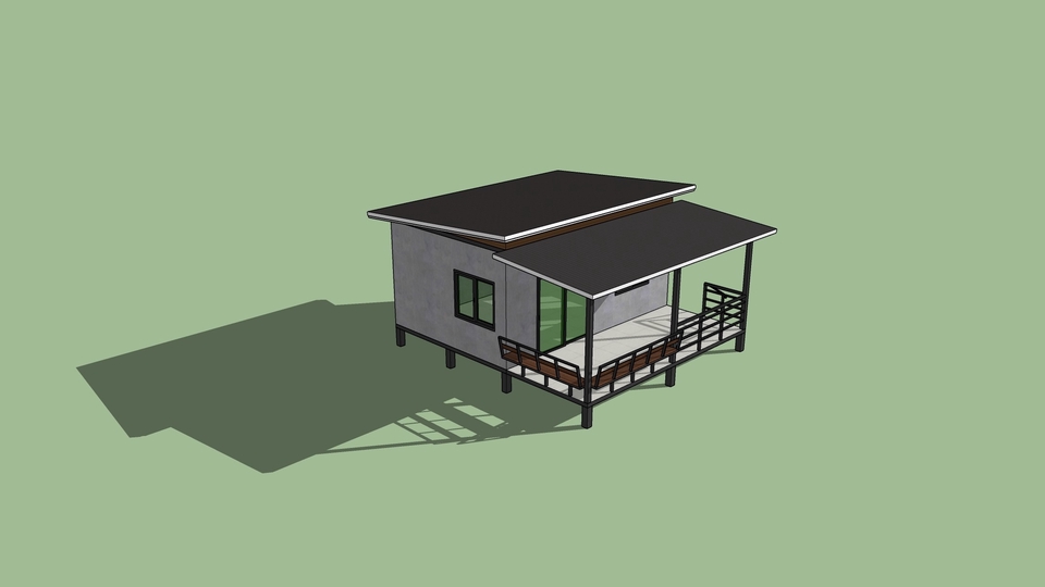 ทำโมเดล 3D - รับปั้น Model 3D สถาปัตยกรรม ด้วยโปรแกรม SketchUP - 10