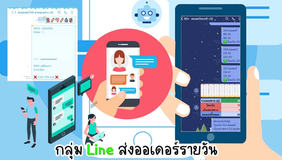 แอดมินดูแลเพจ เว็บไซต์ และร้านค้าออนไลน์ - แอดมินตอบแชท ดูแลลูกค้า (เปิด-ปิดการขาย) - 3
