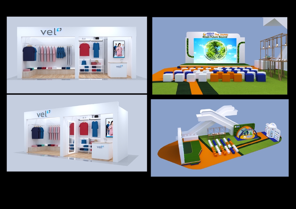 3D Perspective - รับงานออกแบ  Kiosk, Booth, Shop ,Display, Exhibition, Museum 3D Perspective  - 20