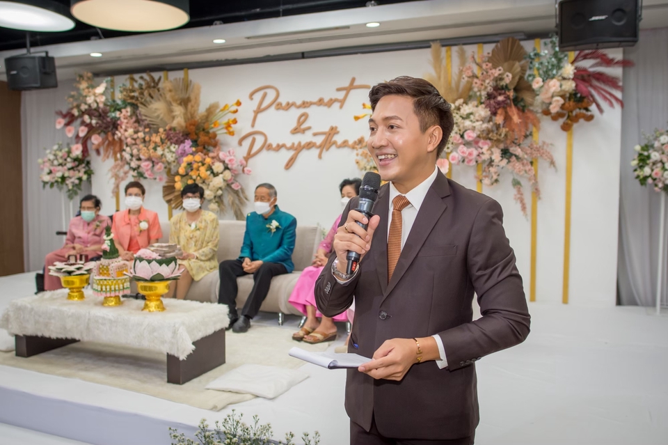 พิธีกร MC - พิธีกรงานแต่งงาน / นายพิธีไทย-จีน / Wedding Celebrant (พิธีแลกแหวน) Vow Ceremony - 18