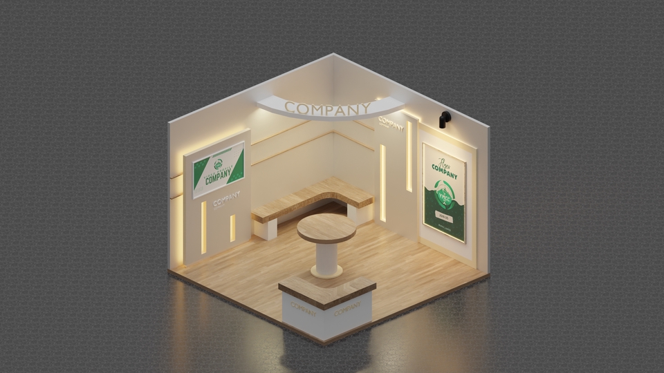 Desain Booth Pameran Minimalis Sederhana untuk Meningkatkan Brand Awareness