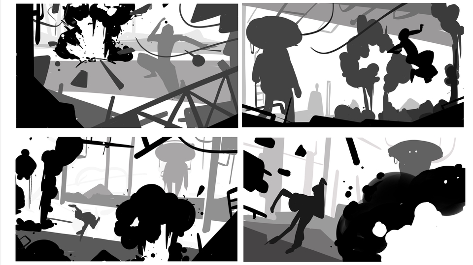 วาด/ออกแบบสตอรี่บอร์ด - รับวาด Storyboard/ Beatboard/ Animation/ Movie - 1