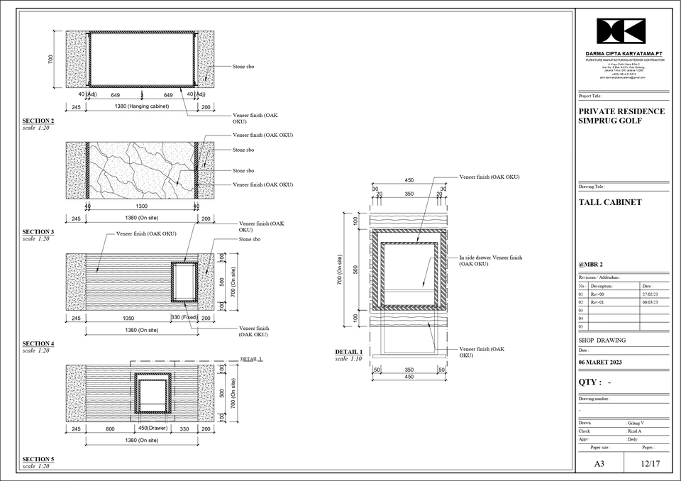 CAD Drawing - SHOP DRAWING INTERIOR Profesional & Hasil Cepat - 19