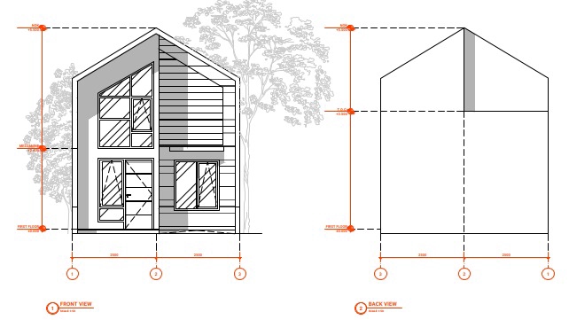 Jasa drafter arsitek freelance untuk gambar desain rumah minimalis modern.