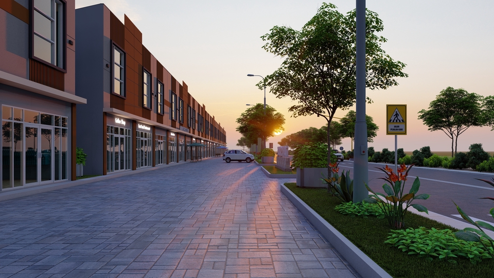 Jasa pembuatan animasi 3D untuk bangunan modern