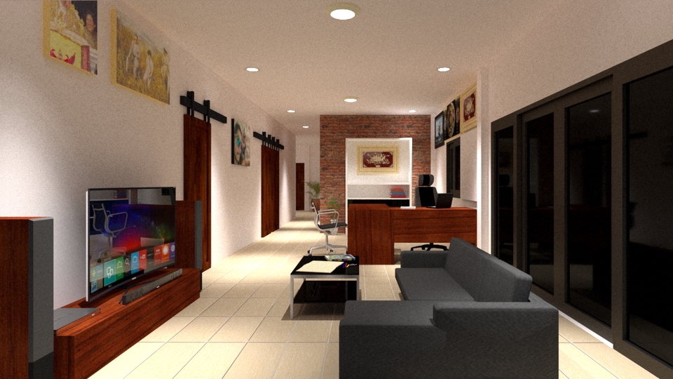 3D Perspective - รับขึ้นโมเดล 3D Perspective และออกแบบเขียนแบบขออนุญาติก่อสร้างอาคารพื้นที่ไม่เกิน 1,000 ตร.ม. - 5