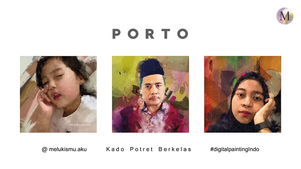 Gambar Potret - DIGITAL PAINTING WAJAH - 5