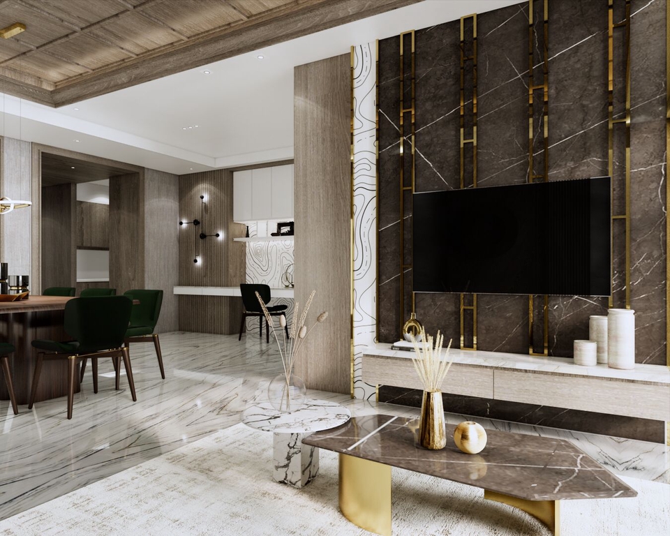 Desain Interior Rumah Mewah dengan Interior Modern dan Dekorasi Elegan