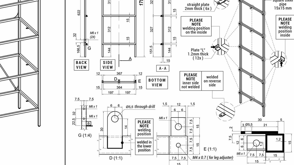 CAD Drawing - Jasa Drafter Furniture - 2