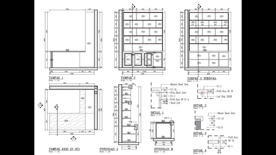 Desain Furniture - Gambar Kerja (Architecture Detail Furniture  Interior) - 6