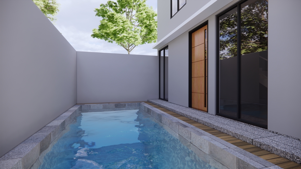 3D & Perspektif - Desain Arsitektural, 3D Modeling dan Rendering - 25