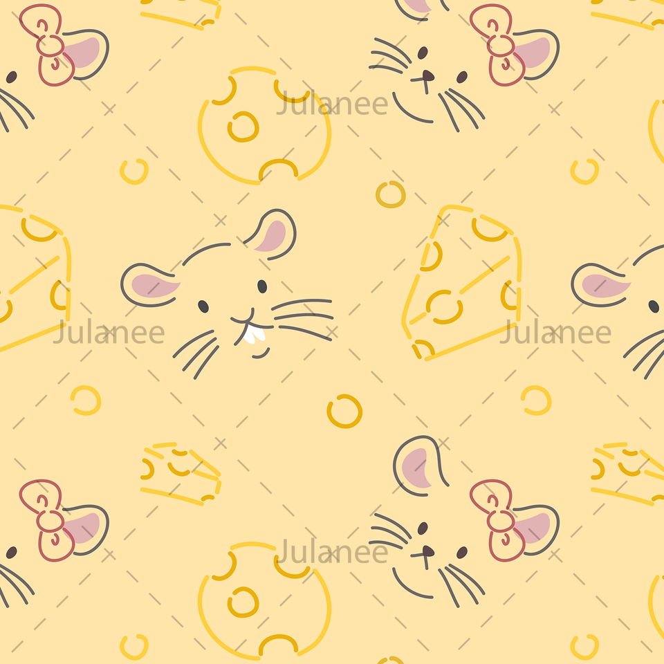 ออกแบบลายผ้า - รับออกแบบลายผ้า Pattern/Repeat สไตล์ Flat - 28