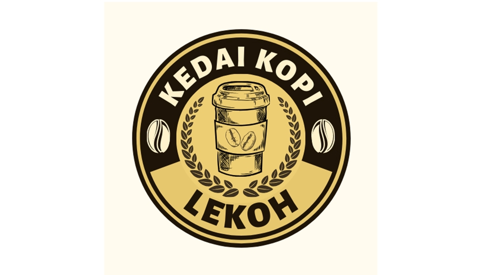 Jasa Desain Logo Kopi dengan Nama "Kedai Kopi Lekoh" untuk Usaha Makanan dan Minuman