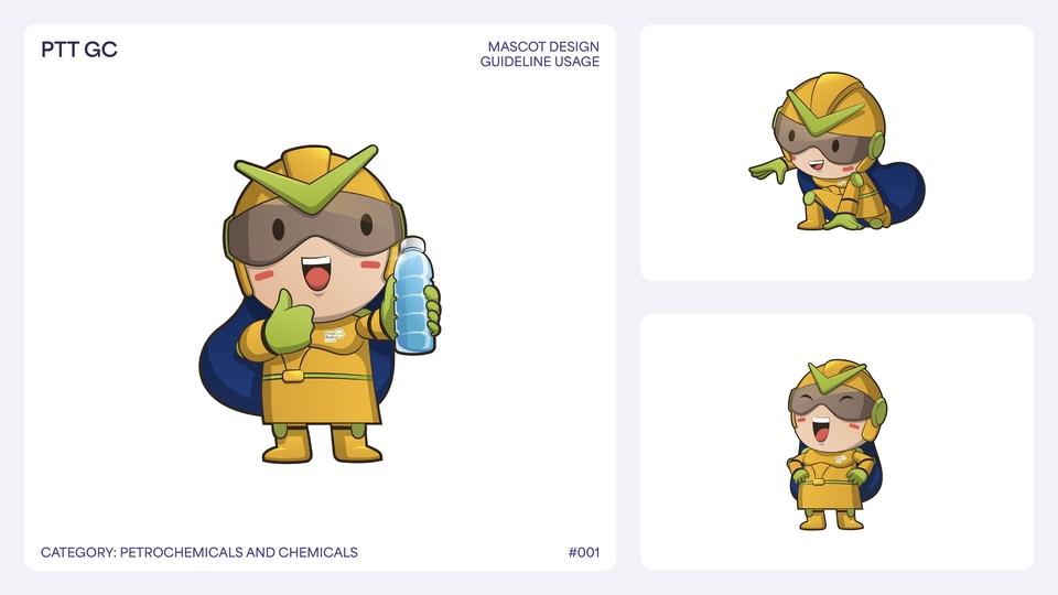 ออกแบบมาสคอต ตัวการ์ตูน สไตล์ญี่ปุ่น ธีมเครื่องดื่ม น้ำ