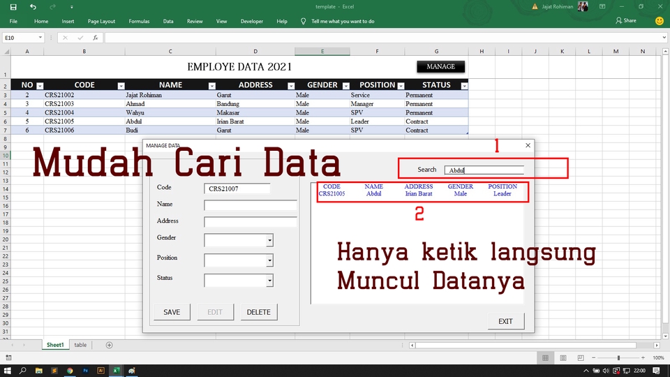 Technical Support - VBA Macro Excel - Program [Bisa Request sesuai kebutuhan dan budget kamu] - 2