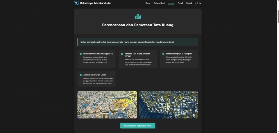 Jasa Pembuatan Website Profesional dan Pemetaan Tata Ruang