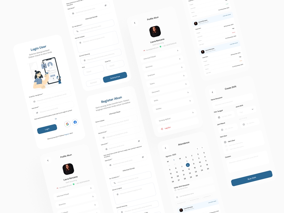 Jasa desain ui ux untuk aplikasi mobile, desainer UI UX freelance di Indonesia, membuat mockup aplikasi mobile.