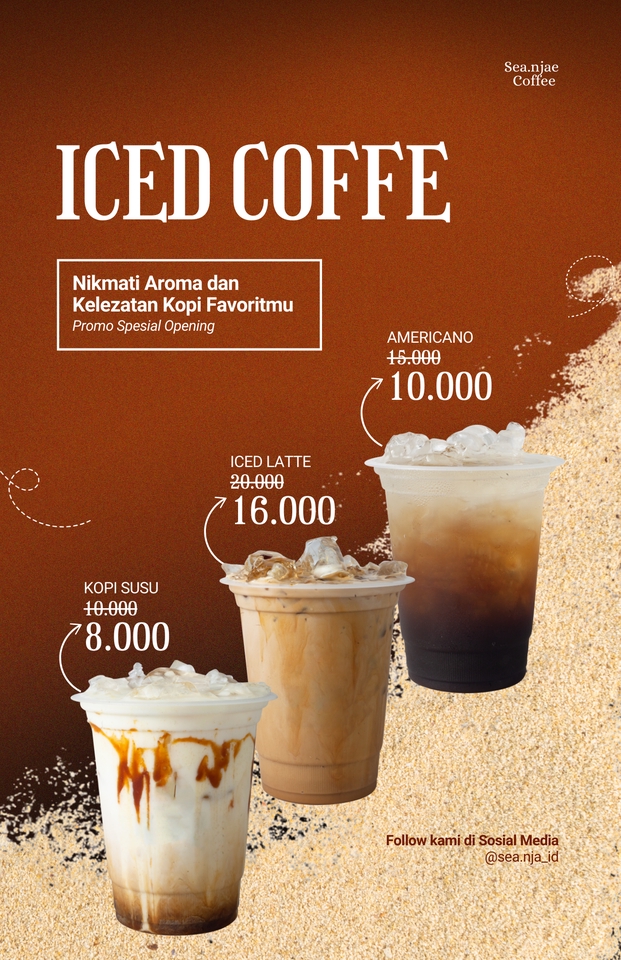 Jasa Desain Logo Iced Coffee, Desain Logo Kopi Es, Jasa Buat Logo Minuman Es, Logo Cafe Kopi, Logo Warung Kopi, Desain Logo Minuman
