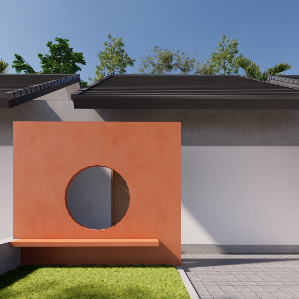 Jasa desain eksterior 3d rumah minimalis dengan desain modern, menggunakan software Sketchup.