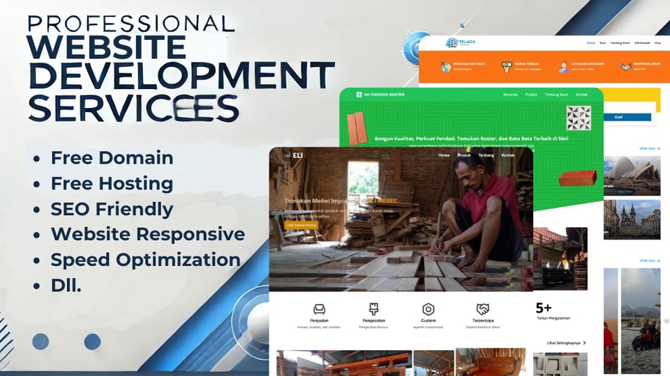 Jasa Pembuatan Website Terbaik dan Profesional - Pembuatan Website Profesional: Company Profile, Portfolio, Toko Online & Custom Design