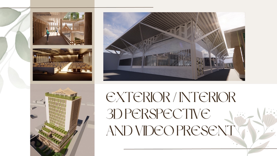 3D Perspective - รับทำภาพ 3D Perspective ในงานสถาปัตยกรรม ออกแบบภายนอก ตกแต่งภายใน and 3D Animation ราคาเป็นมิตร - 1