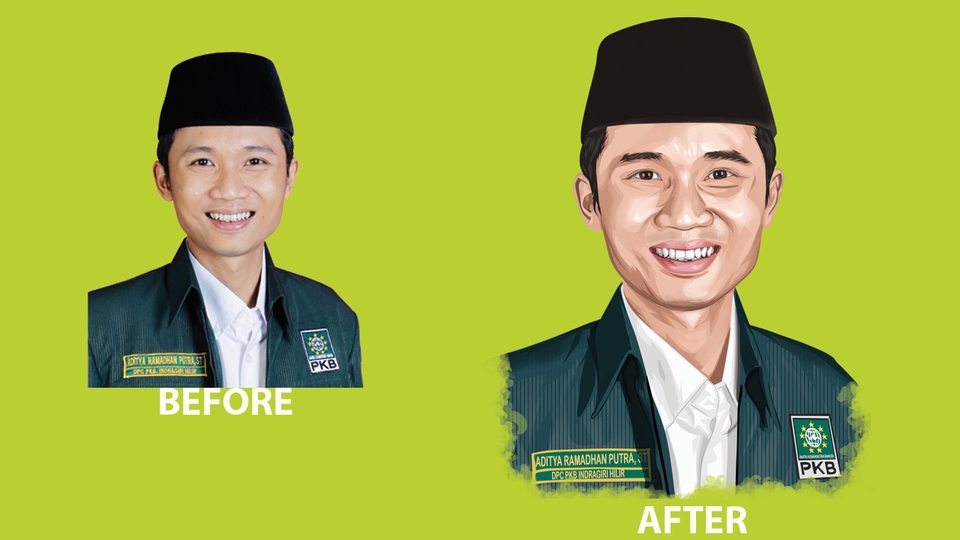 Gambar Potret - Murah! Design vector photo Potrait - 2