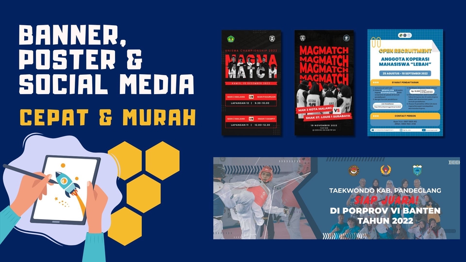 Banner Online - Desain banner online, poster, konten sosial media - 1