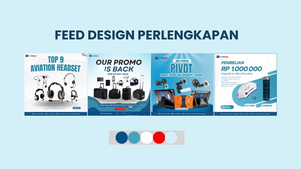 Jasa Iklan Facebook dan Instagram - Contoh desain feed untuk promosi produk digital marketing