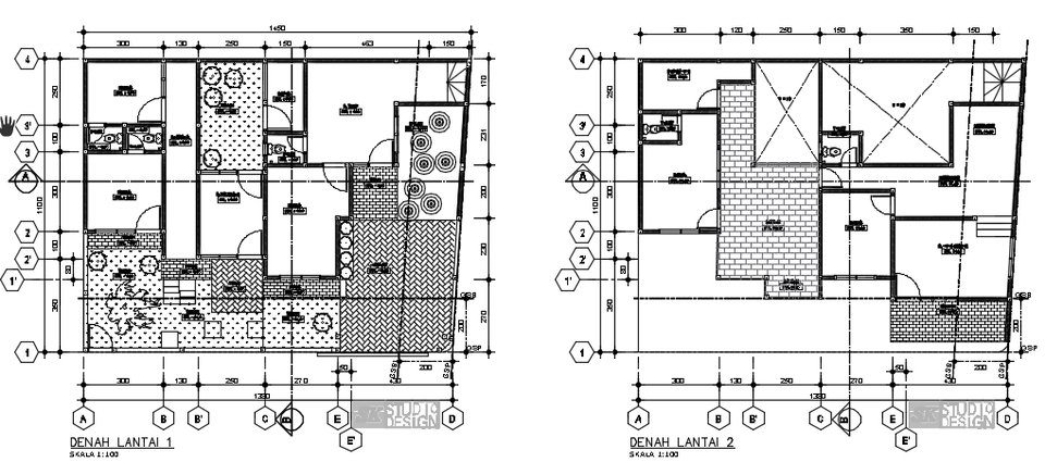 CAD Drawing - Gambar  CAD 2D IMB 1 Hari Jadi ( 6000rb/m2  NEGO ) - 2