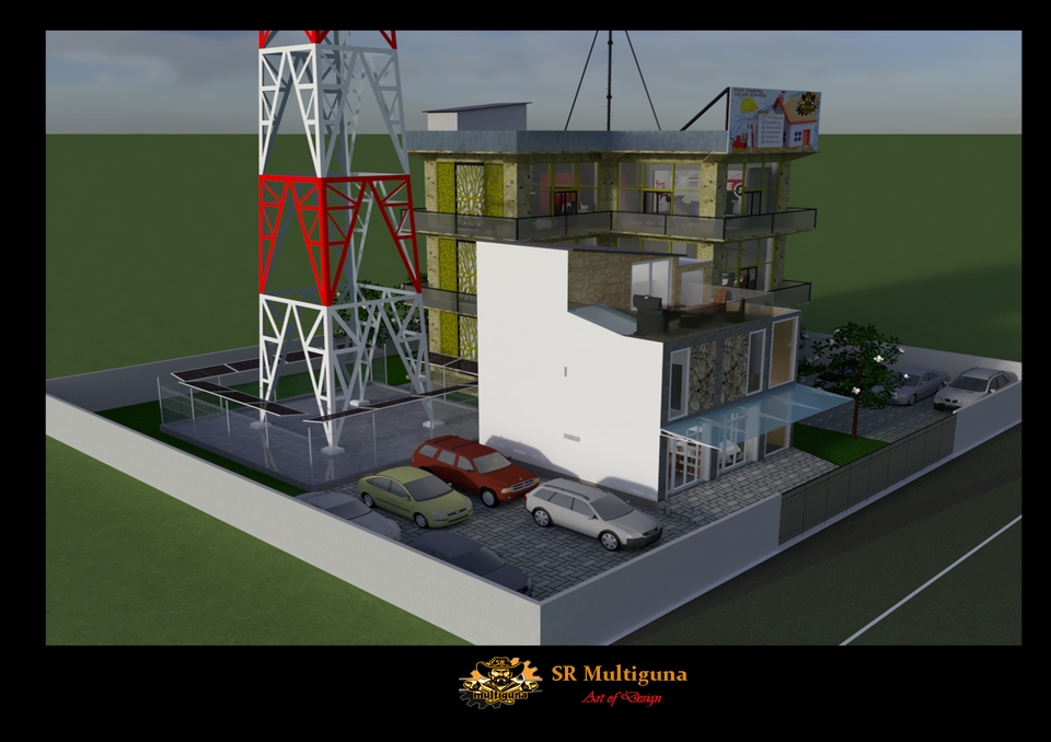 Jasa drafter arsitek freelance desain bangunan 3D, autocad murah. Gambar rancangan rumah dan tower.