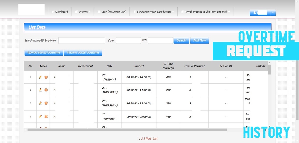 Web Development - Sistem HR (HRIS) + Absensi + Cuti + Overtime + Payroll + Free modifikasi as Need - 5