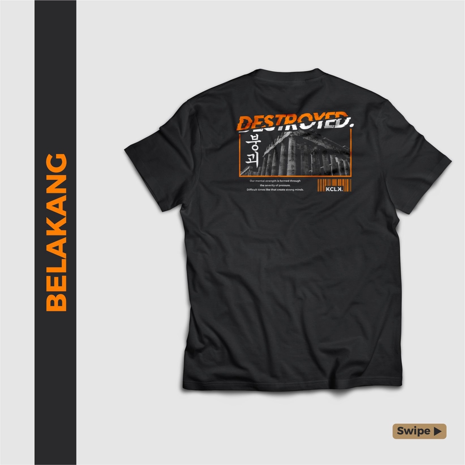 Desain Kaos & Motif - Desain Kaos Custom streetwear atau tipografi - 6