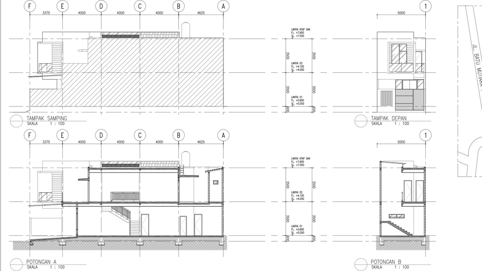 CAD Drawing - Jasa Desain Dan Gambar Kerja Bangunan 2D - 1