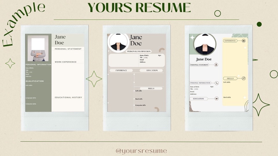 Portfolio & Resume - YOURS Resume - 1